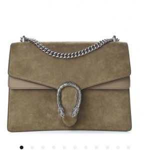 Authentic Gucci Suede Medium Dionysus Shoulder Bag